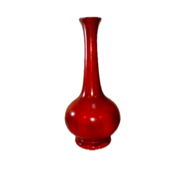 Royal Haegar Red and Black Ceramic Vase - Picture 1 of 15